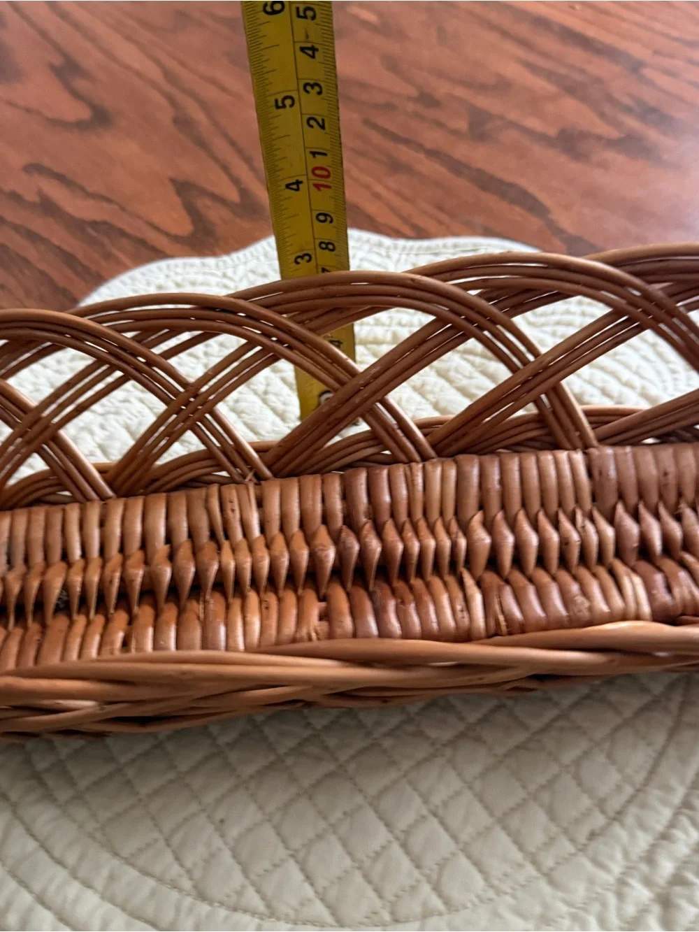 Woven Brown Rattan Bread Basket - Home Accents